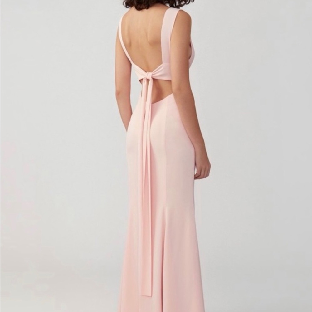 Fame and Partners Blush Pink Prom Dress - Picture 6 of 11